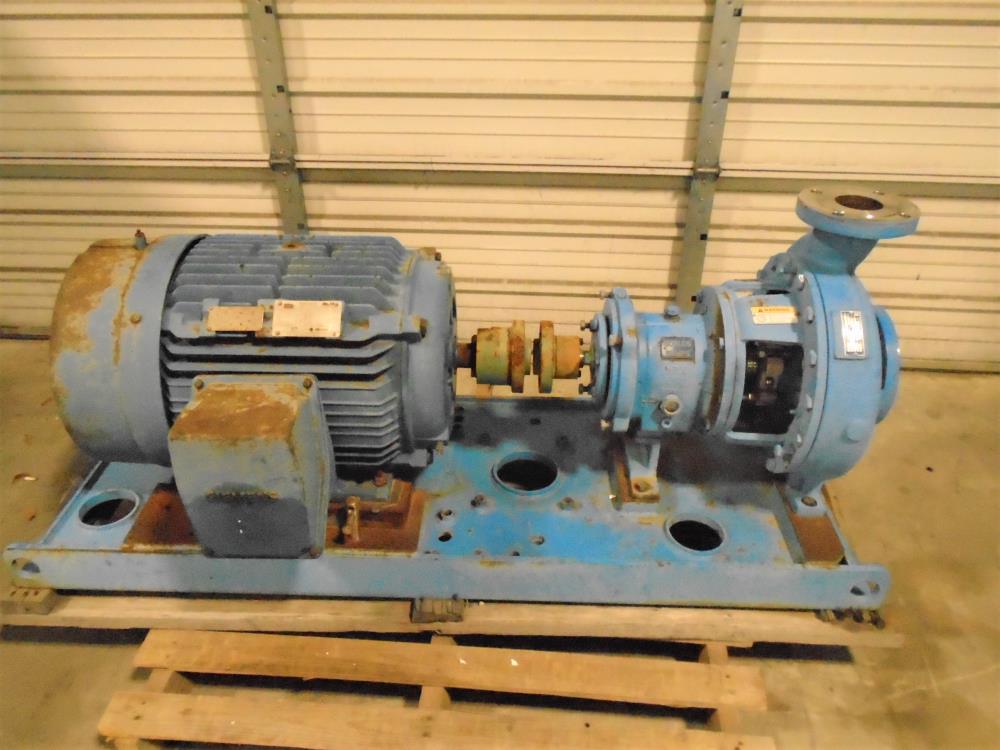 Goulds 3196 MTX Centrifugal Pump, 3"x 4"-13", 316 SS w/ 50 HP Motor